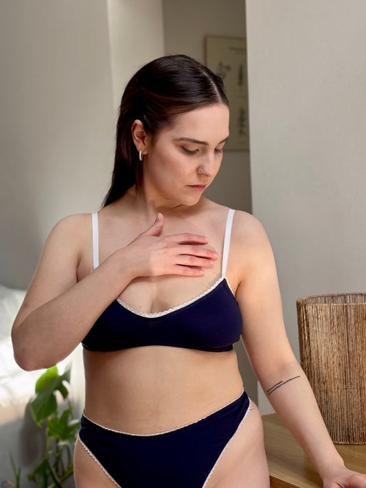 Top Soledad - azul marino