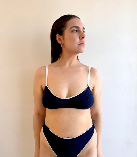 Top Soledad - azul marino